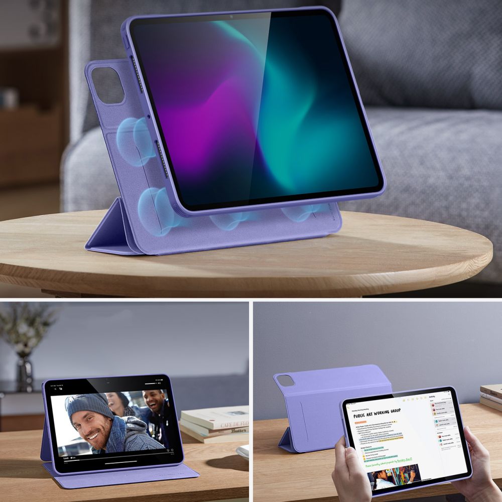 Калъф за Apple iPad Pro 13 (2024), ESR, Rebound Hybrid, Лилав