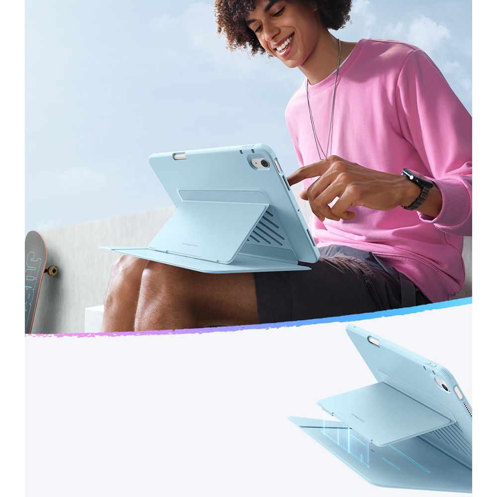 Калъф за Apple iPad Air 13 (2026) / Air 13 (2025) / Air 13 (2024), ESR, Flip Hybrid, Син