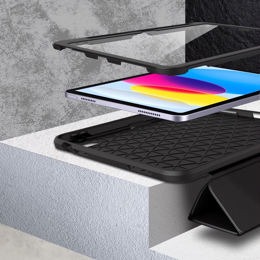 Калъф за Apple iPad (2025) / iPad (2022), Tech-Protect, Endurance, Черен