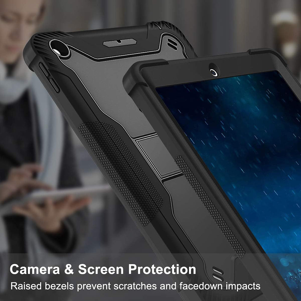 Калъф за Apple iPad 9.7 (2018) / 9.7 (2017), Techsuit, Rugged TabShell, Черен