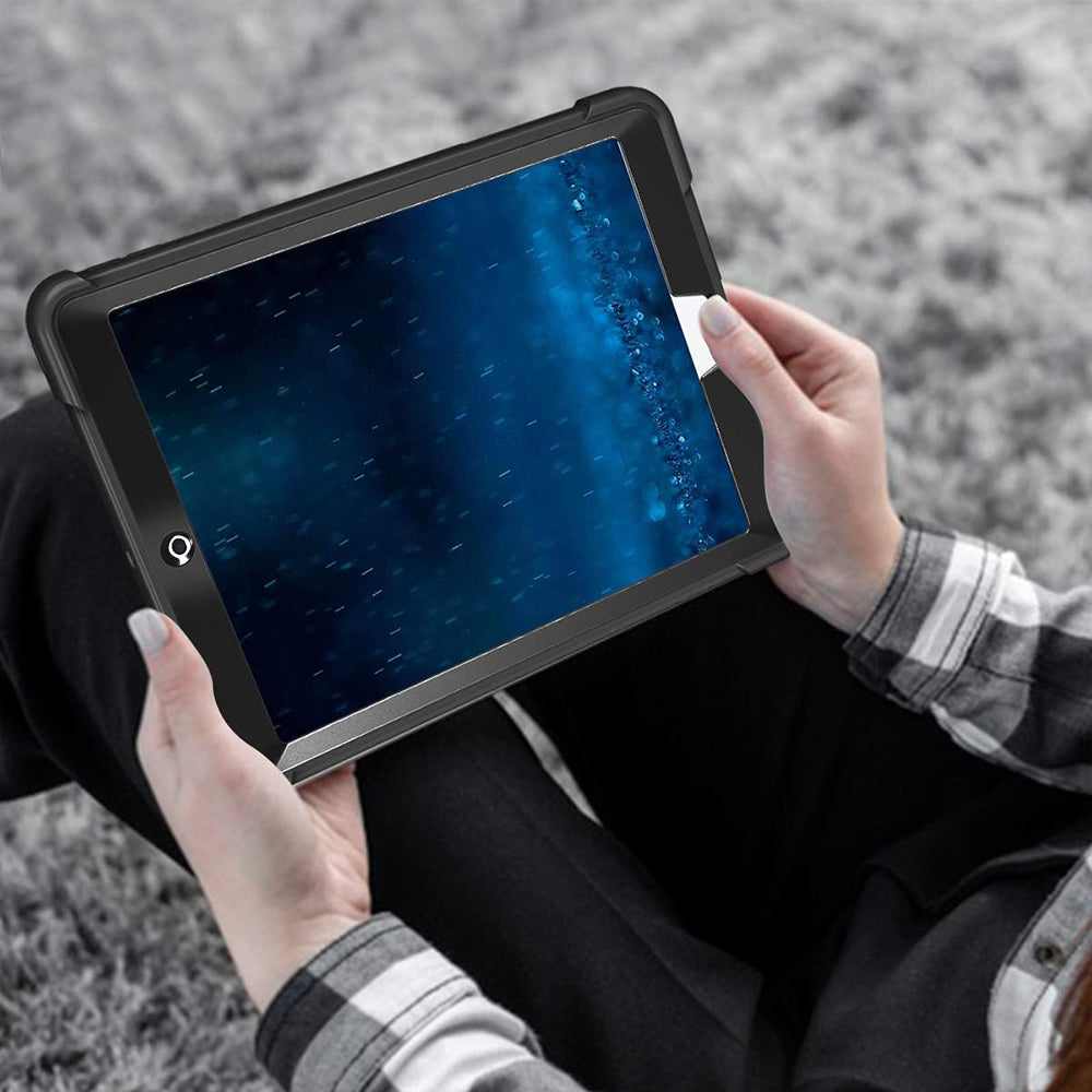 Калъф за Apple iPad 9.7 (2018) / 9.7 (2017), Techsuit, Rugged TabShell, Черен