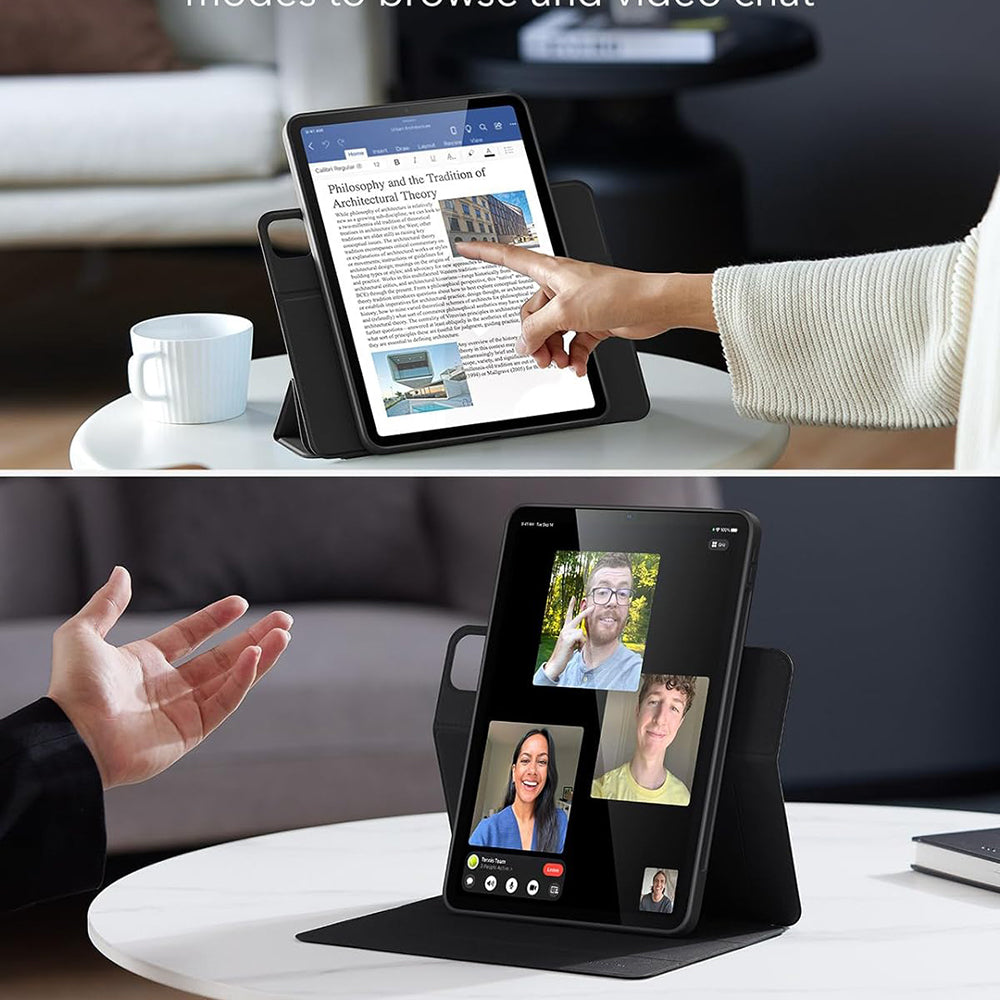 Калъф за Apple iPad Air 11 (2026) / iPad Air 11 (2025) / Air 11 (2024) / Air (2022) / Air (2020), ESR, Rebound Hybrid, Бял