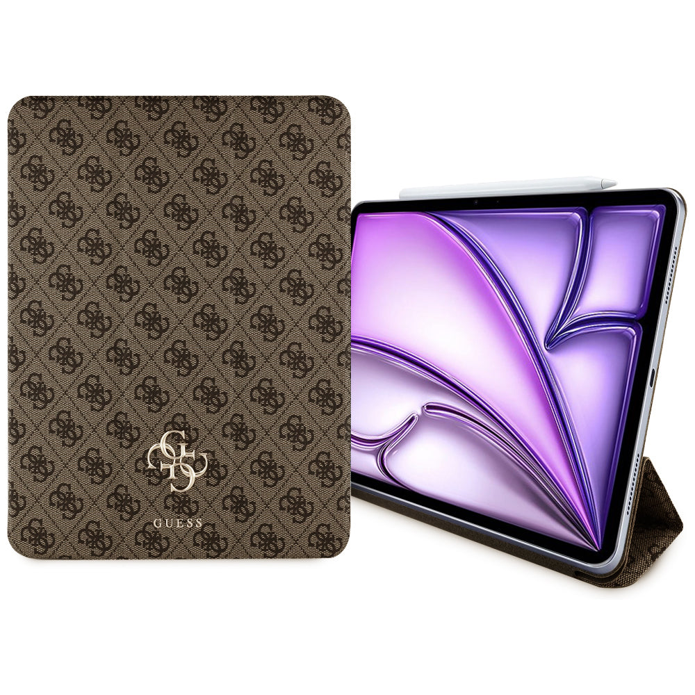 Калъф за Apple iPad Air 13 (2026) / Air 13 (2025) / Air 13 (2024), Guess, 4G Голямо Лого, Кафяв