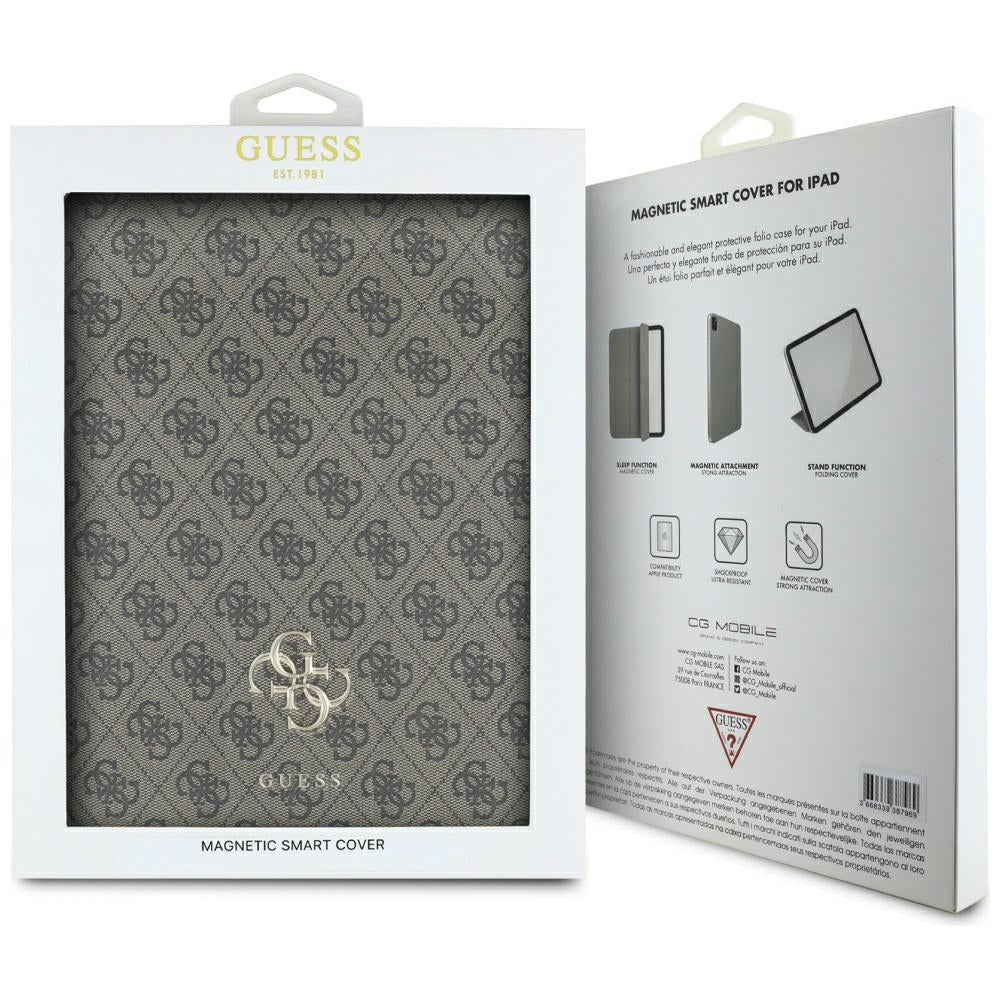 Калъф за Apple iPad Air 13 (2026) / Air 13 (2025) / Air 13 (2024), Guess, 4G Голямо Лого, Кафяв