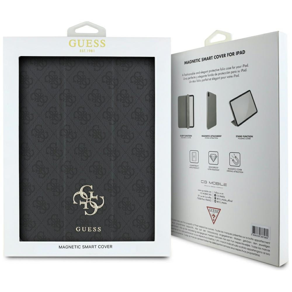 Калъф за Apple iPad Air 13 (2026) / Air 13 (2025) / Air 13 (2024), Guess, 4G Big Logo, Черен