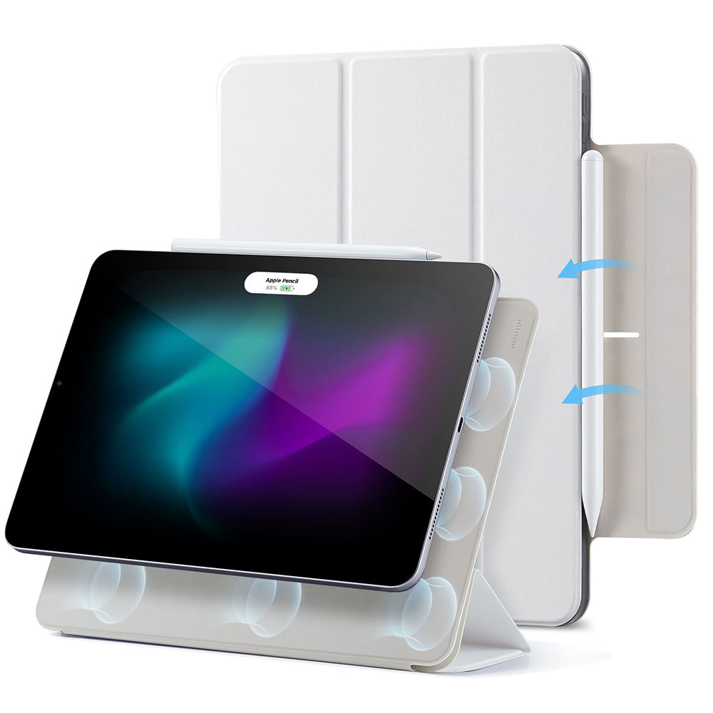 Калъф за Apple iPad Air 13 (2025) / Air 13 (2024) / Pro 12.9 (2022) / Pro 12.9 (2021) / Pro 12.9 (2020), ESR, Rebound, Бял