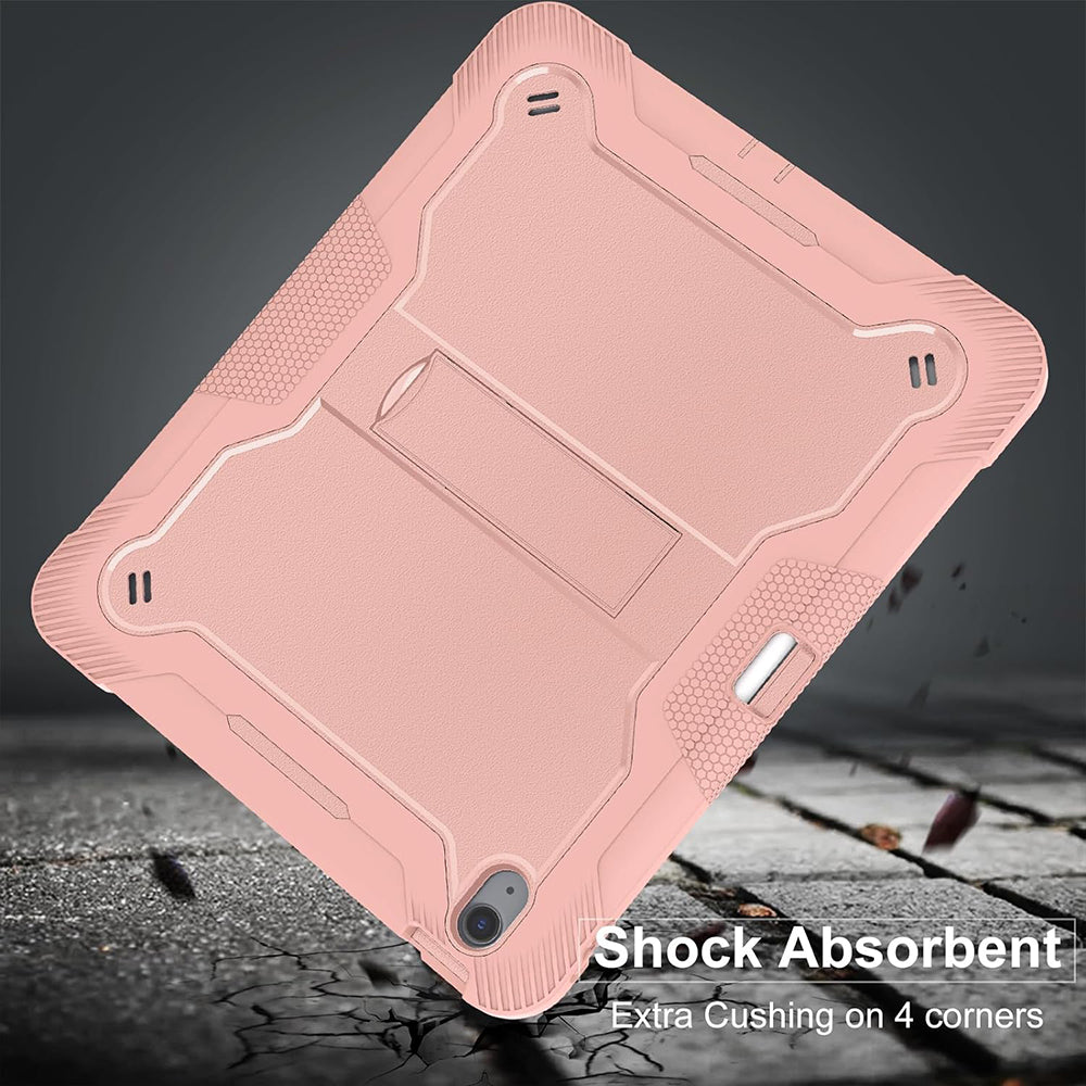 Калъф за Apple iPad Air 13 (2026) / Air 13 (2025) / Air 13 (2024), Techsuit, Rugged TabShell, розов