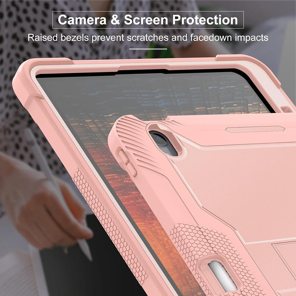 Калъф за Apple iPad Air 13 (2026) / Air 13 (2025) / Air 13 (2024), Techsuit, Rugged TabShell, розов