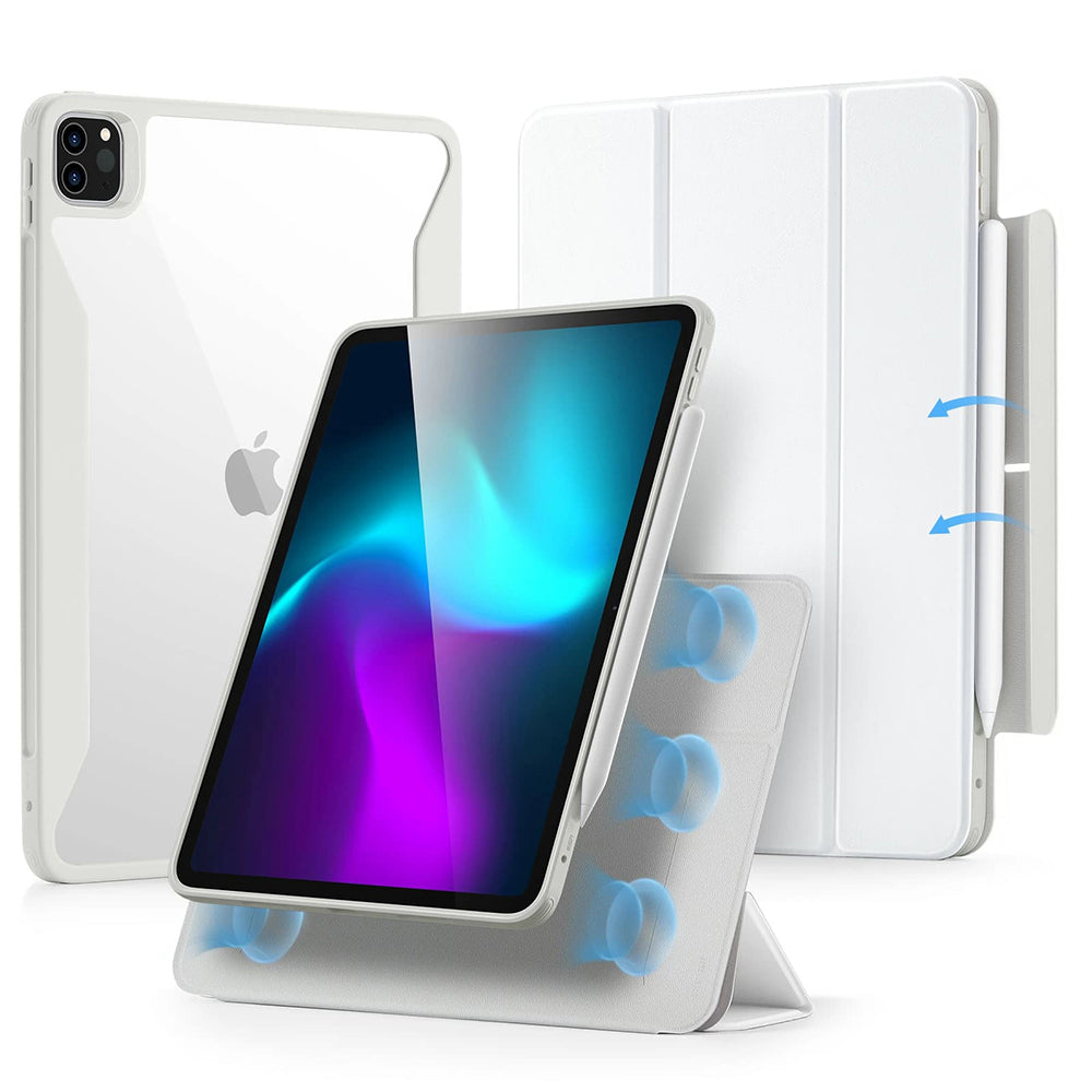 Калъф за Apple iPad Pro 11 (2024), ESR, Rebound Hybrid, Бял