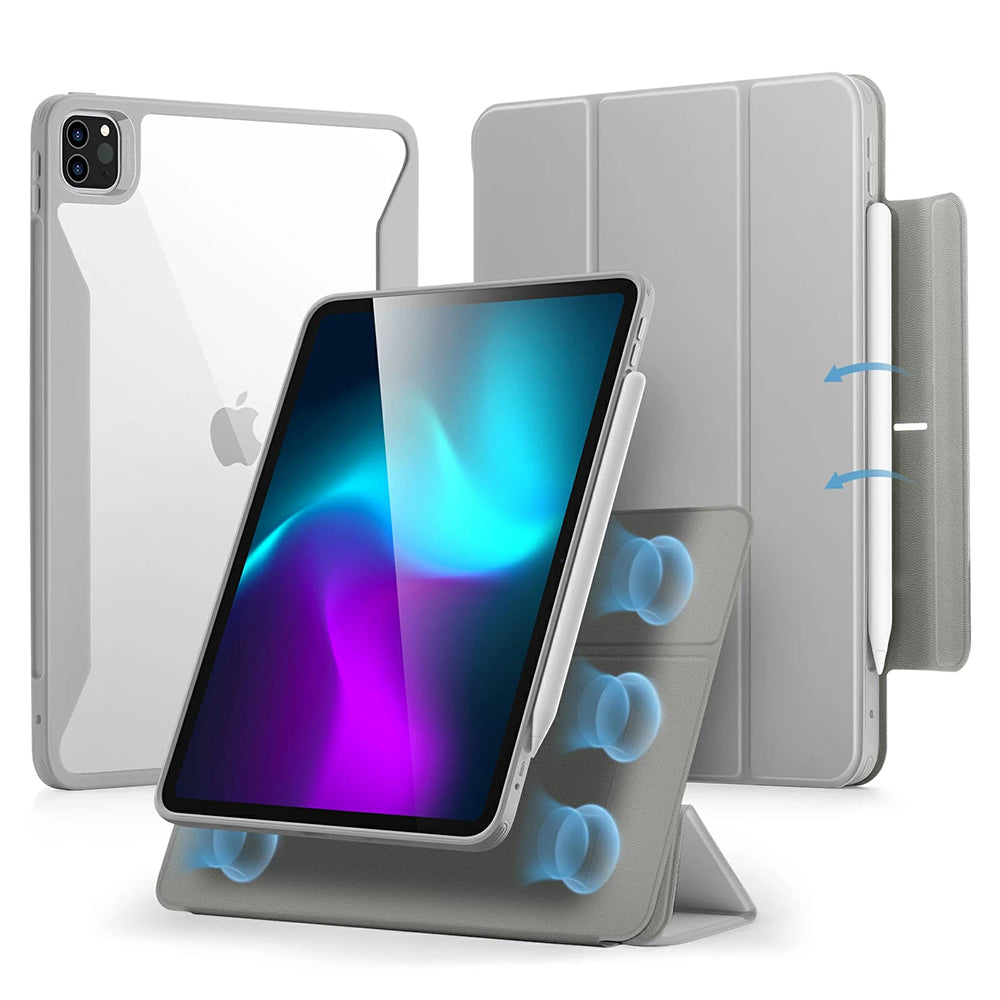 Калъф за Apple iPad Pro 11 (2024), ESR, Rebound Hybrid, Сив