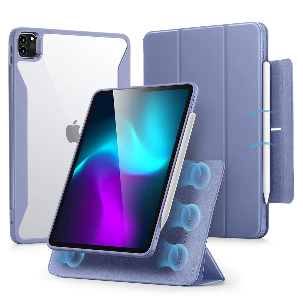 Калъф за Apple iPad Pro 11 (2024), ESR, Rebound Hybrid, Лилав