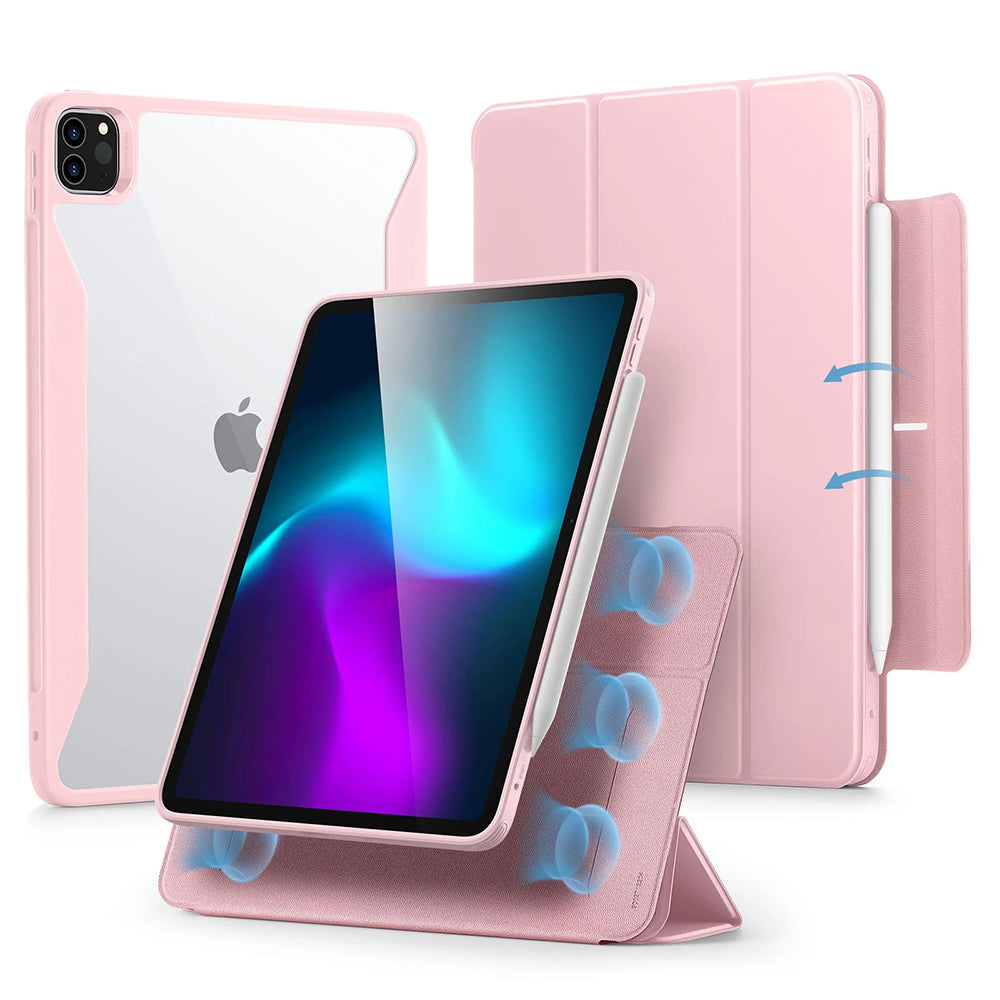 Калъф за Apple iPad Pro 11 (2024), ESR, Rebound Hybrid, Розов