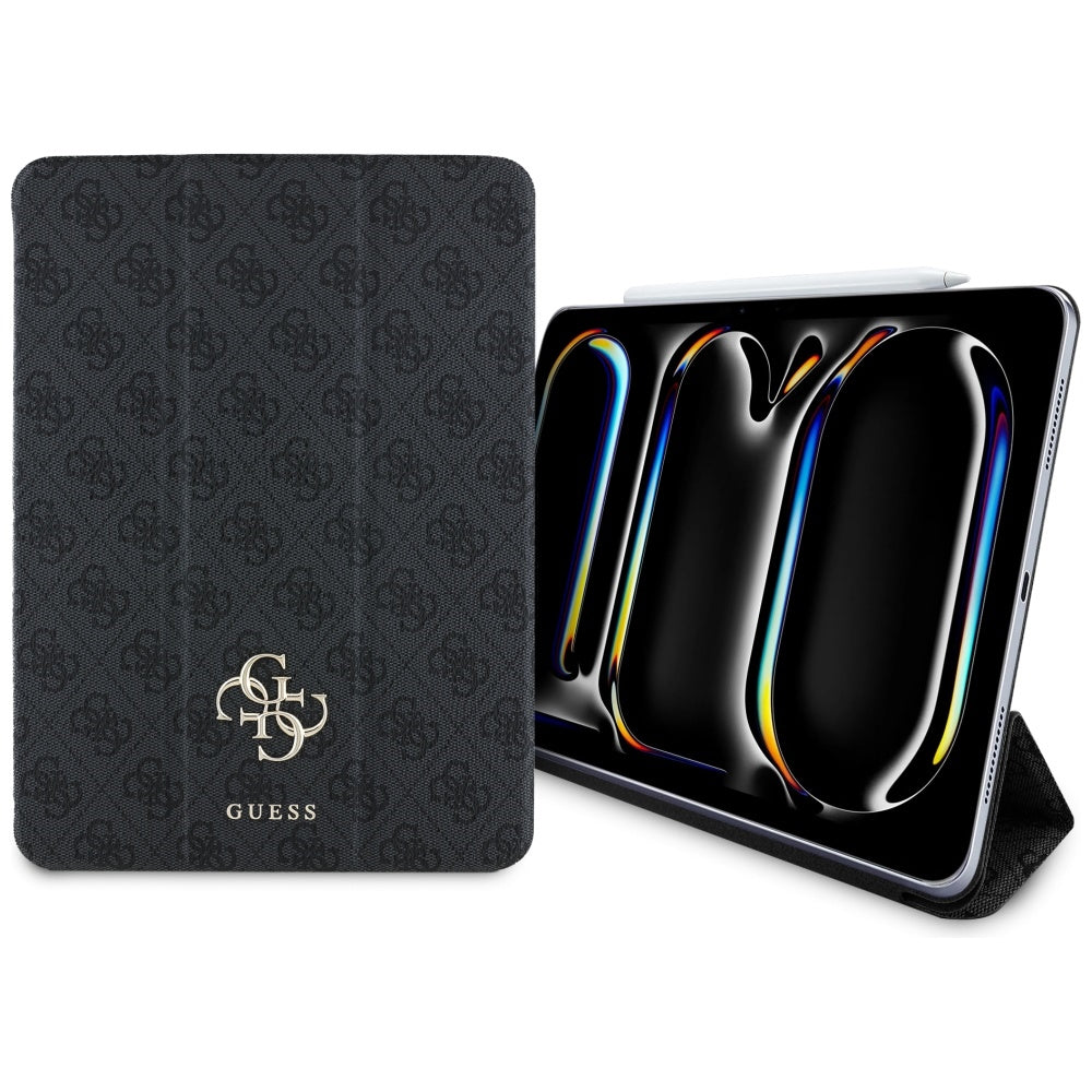 Калъф за Apple iPad Pro 11 (2024), Guess, 4G Big Logo, Черен