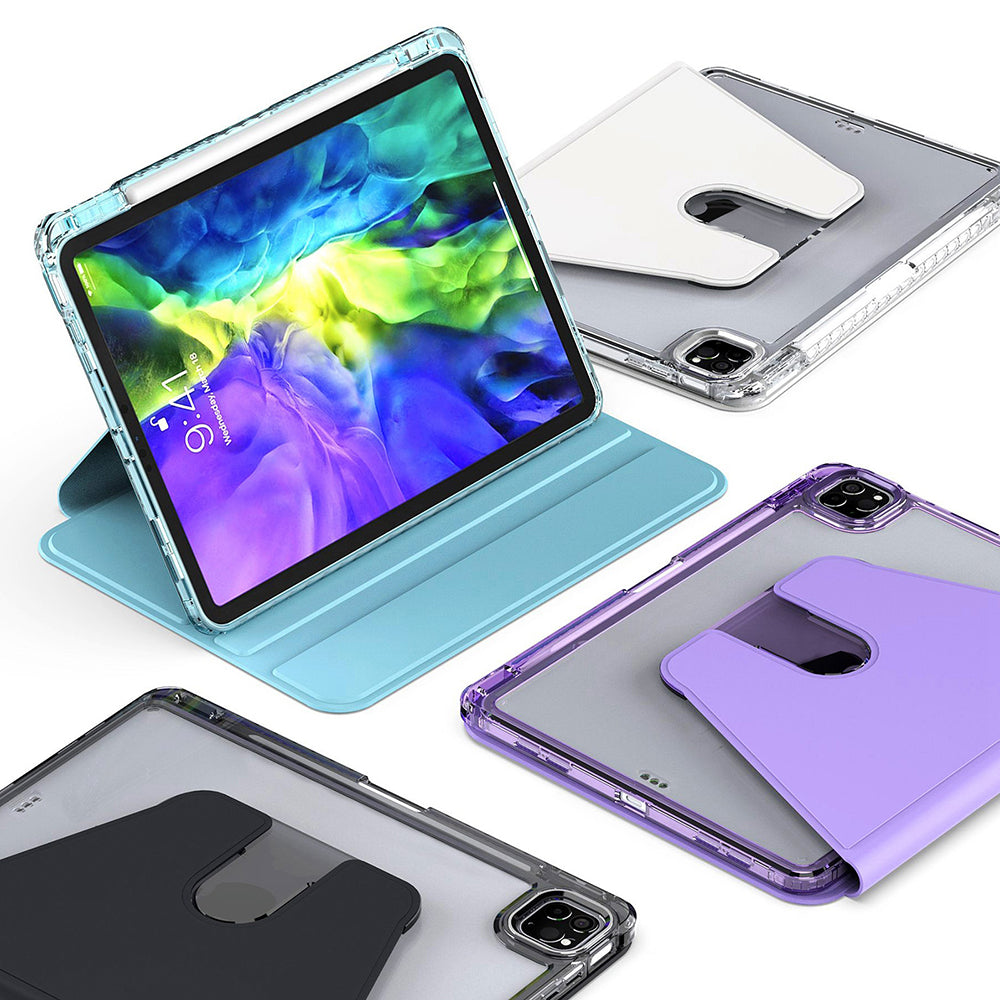Калъф за Apple iPad Pro 11 (2024), Techsuit, Crystal Vision, Лилав