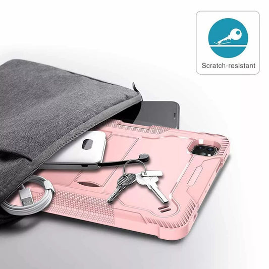 Case for Apple iPad Pro 11 (2024), Techsuit, Rugged TabShell, Pink