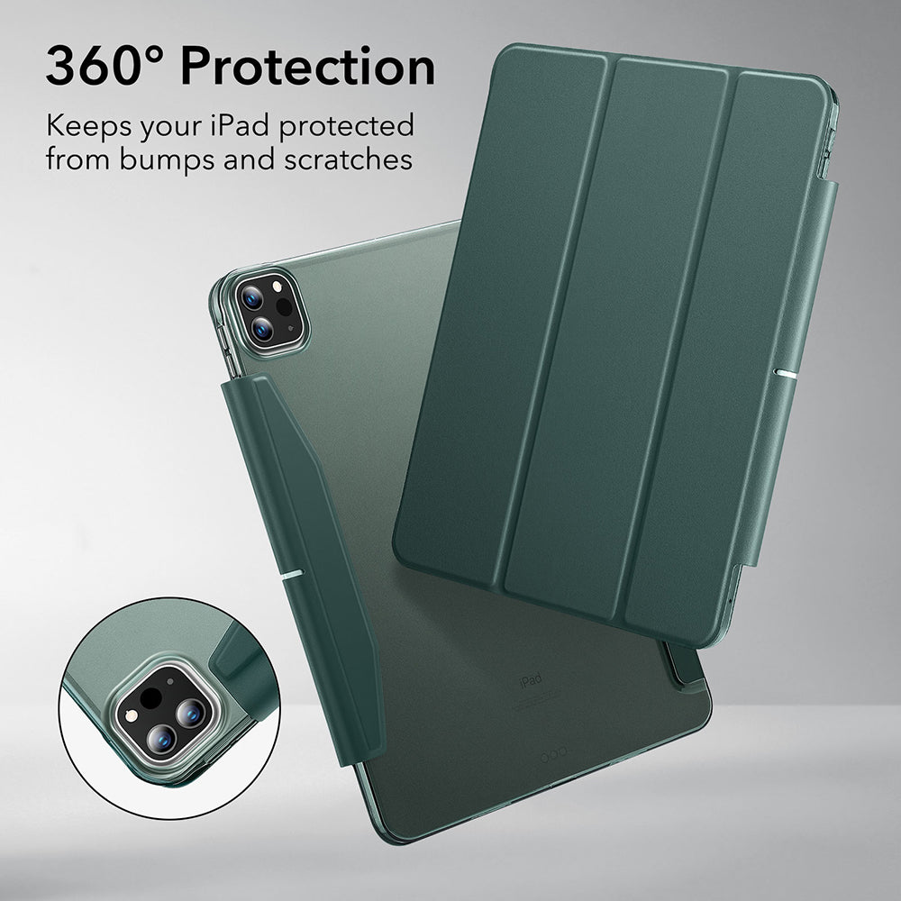 Калъф за Apple iPad Pro 13 (2024), ESR, Ascend Trifold, Сатенено зелен