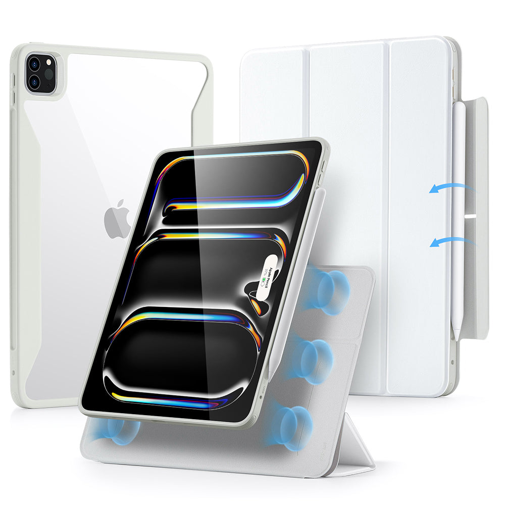 Калъф за Apple iPad Pro 13 (2024), ESR, Rebound Hybrid, Бял