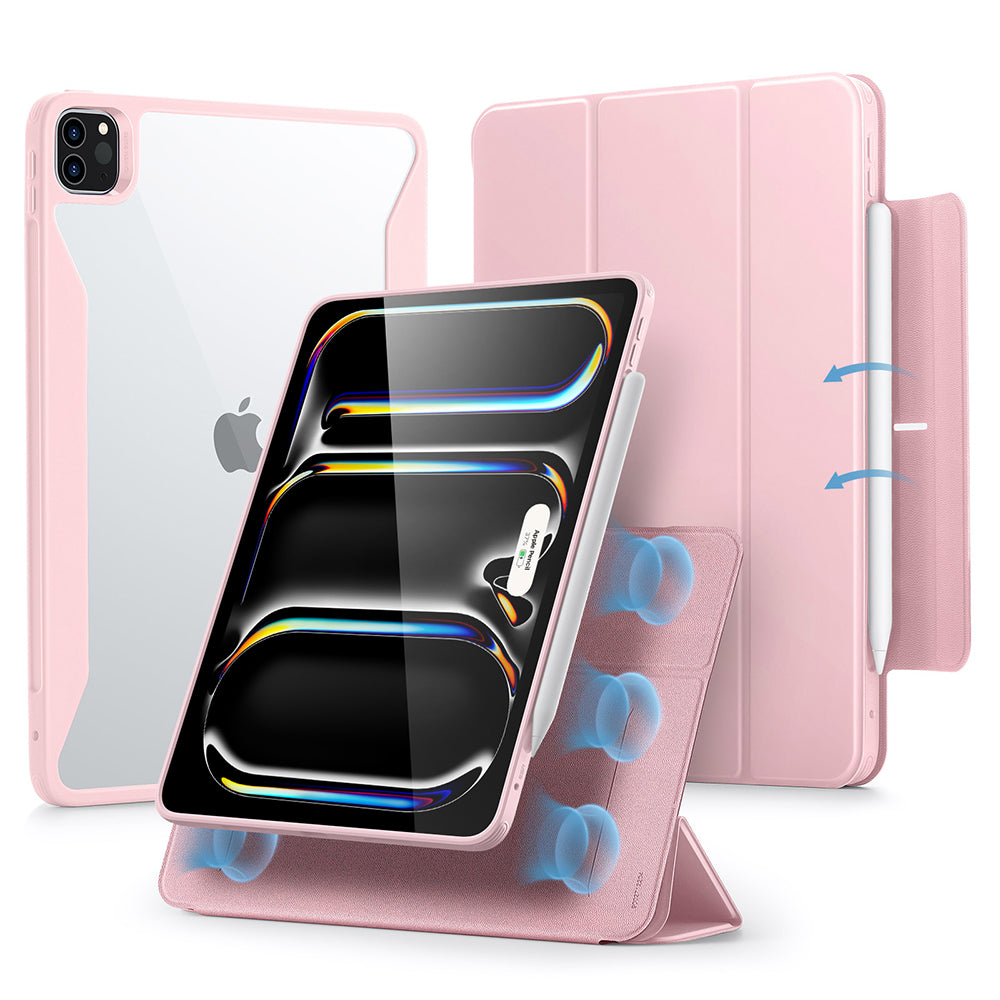 Калъф за Apple iPad Pro 13 (2024), ESR, Rebound Hybrid, Розов