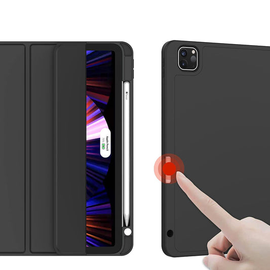 Калъф за Apple iPad Pro 13 (2024), Techsuit, Flex Trifold, Черен