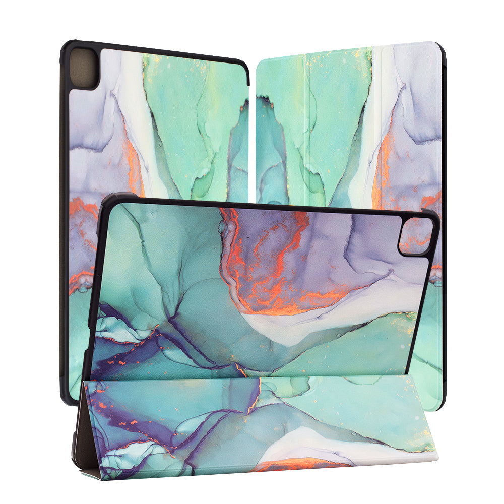 Калъф за Apple iPad Pro 13 (2024), Techsuit, FoldPro Green Time, Многоцветен