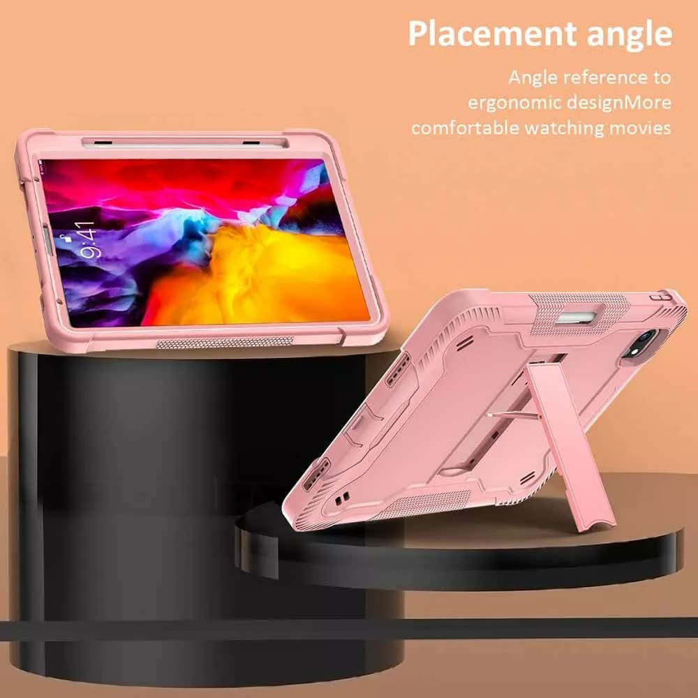 Калъф за Apple iPad Pro 13 (2024), Techsuit, Rugged TabShell, Розов