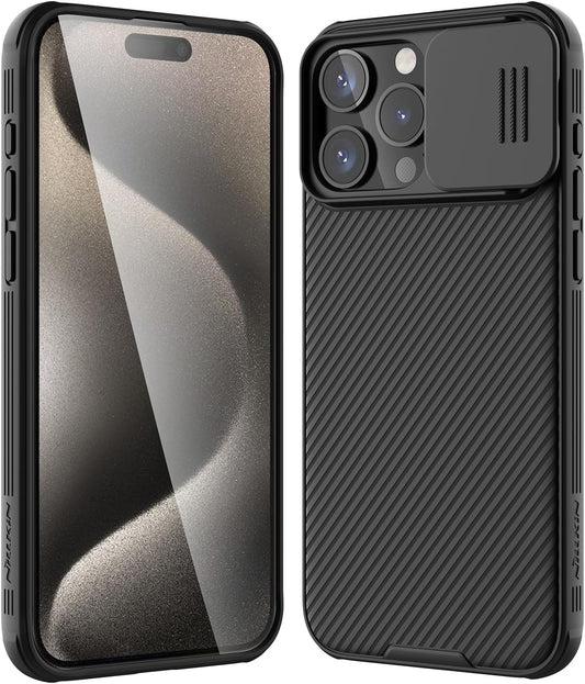 Калъф за Apple iPhone 16 Pro, Nillkin, CamShield Pro, черен