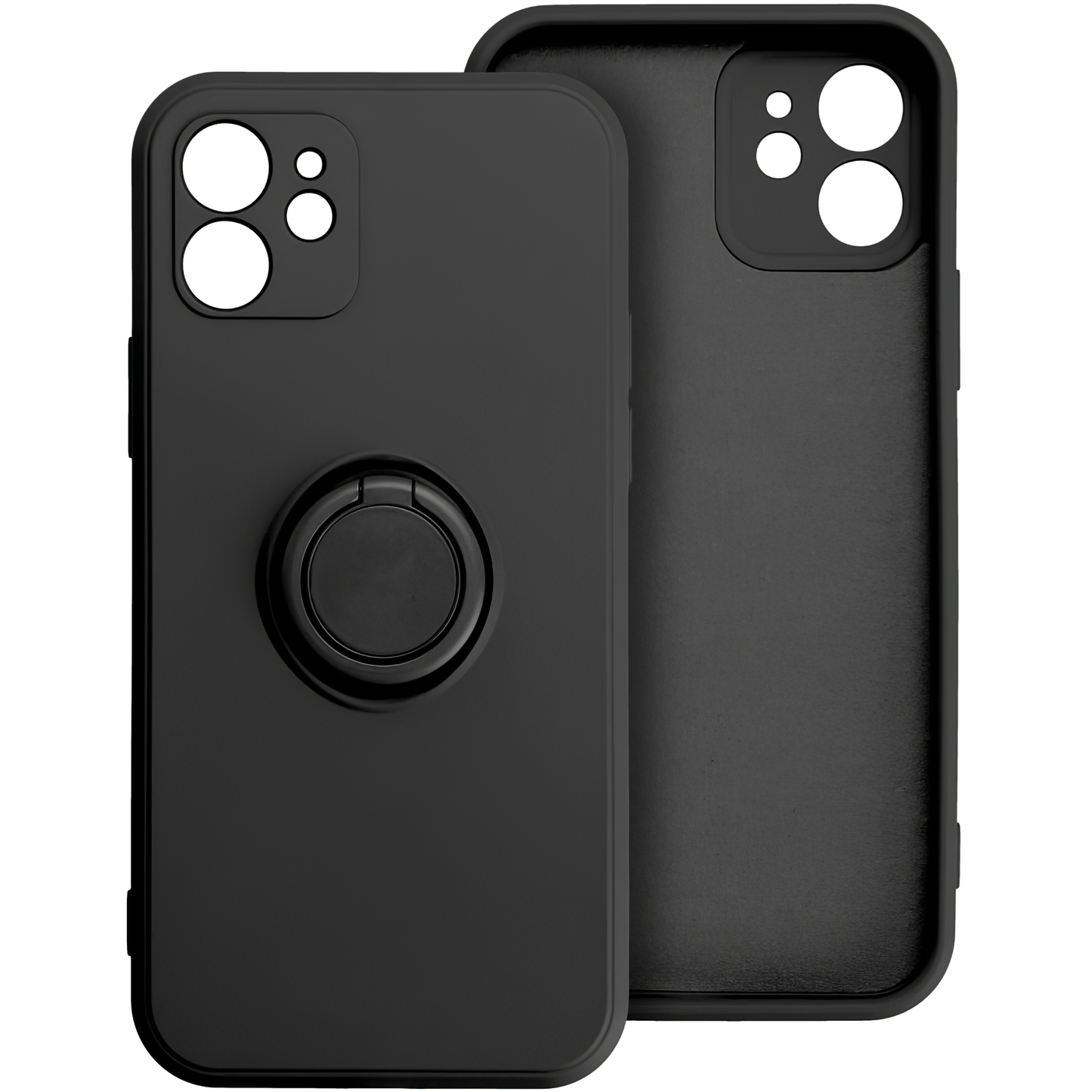 Калъф за Apple iPhone 16 Plus, OEM, силиконов пръстен, черен