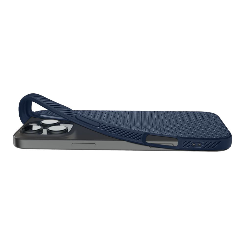 Калъф за Apple iPhone 16 Pro Max, Spigen, Liquid Air, син ACS07989