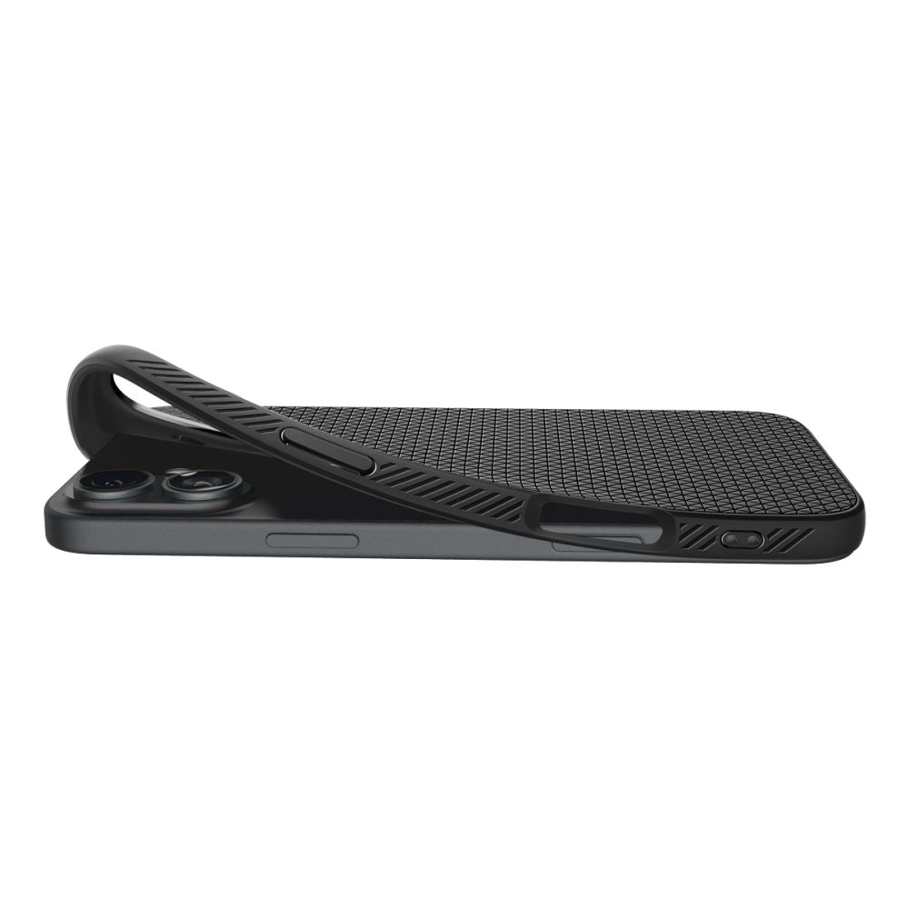 Калъф за Apple iPhone 16, Spigen, Liquid Air, Матово черен ACS08194