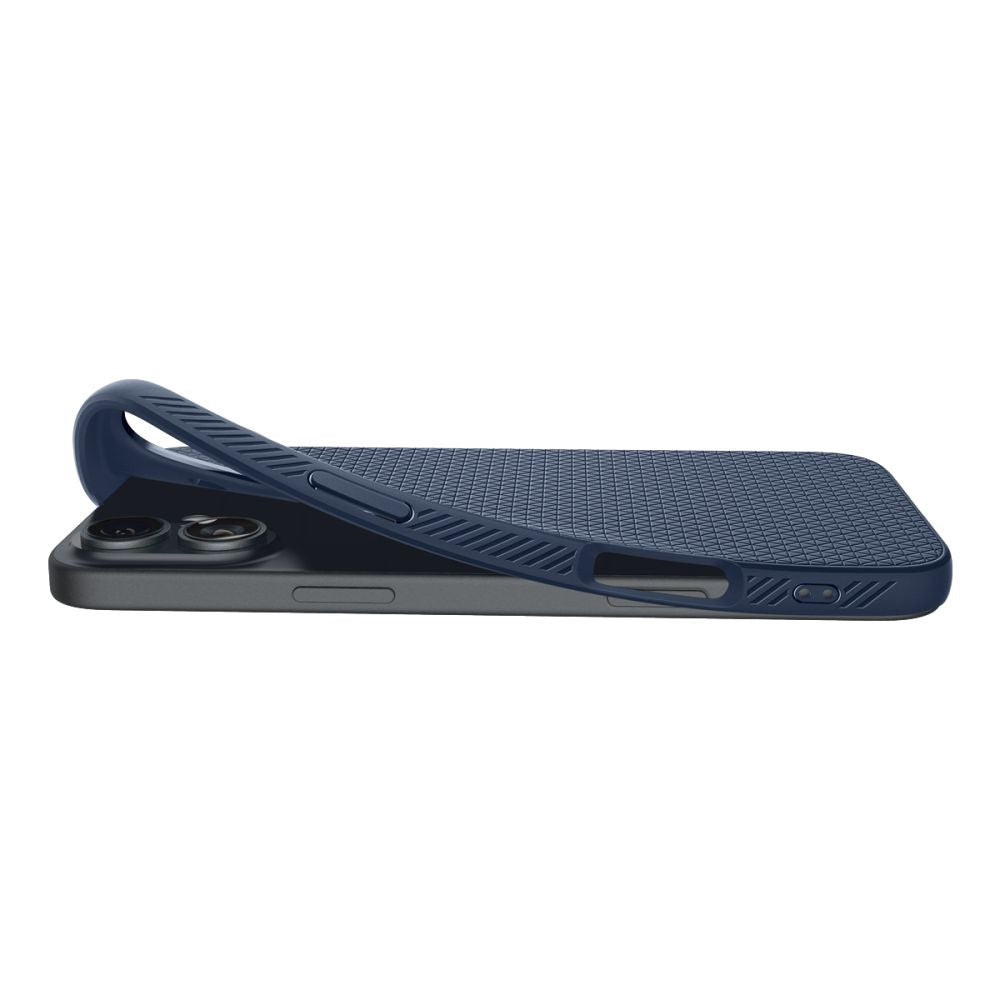 Калъф за Apple iPhone 16, Spigen, Liquid Air, Blue ACS08195