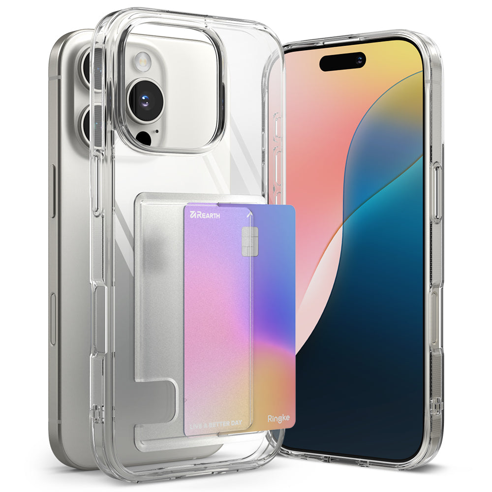 Калъф за Apple iPhone 16 Pro Max, Ringke, Fusion Card, Прозрачен