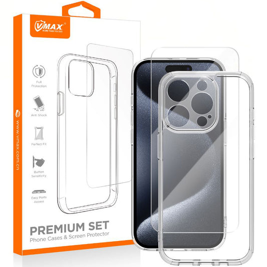 Калъф за Apple iPhone 16 Pro Max, Vmax, Премиум, Прозрачен