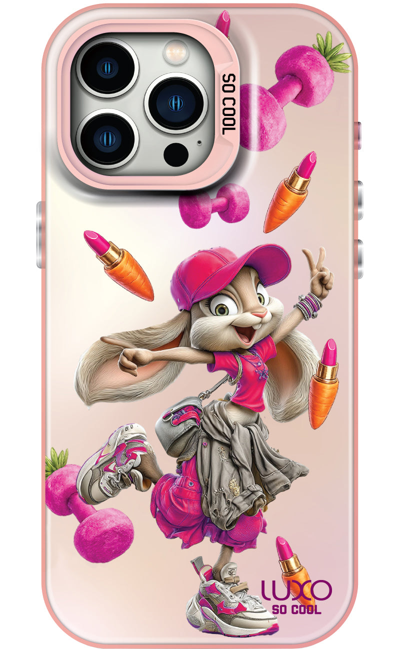 Калъф за Apple iPhone 17 Pro Max, LUXO So CooL, ArcadiA Rabbit, Многоцветен