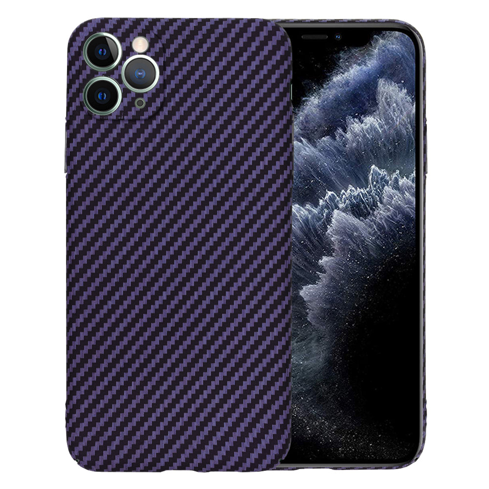 Калъф за Apple iPhone 11 Pro Max, Techsuit, Carbonite FiberShell, Лилав