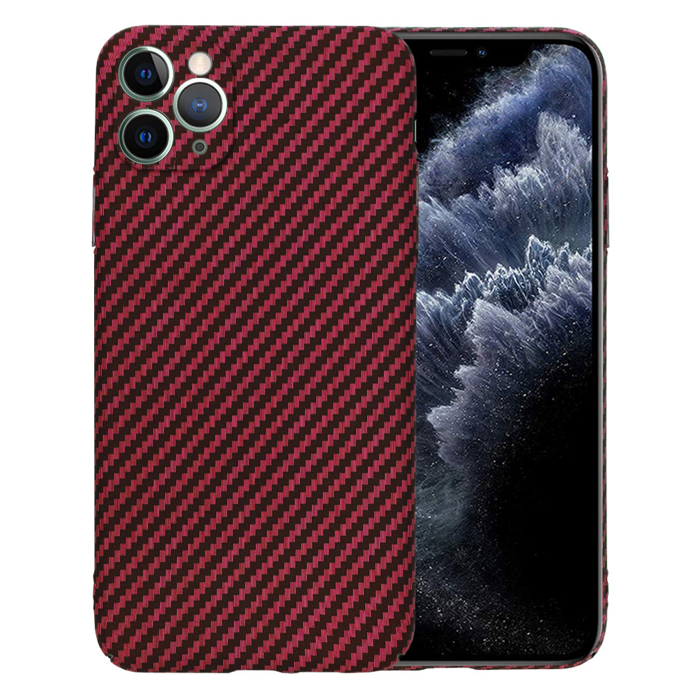 Калъф за Apple iPhone 11 Pro Max, Techsuit, Carbonite FiberShell, Червен
