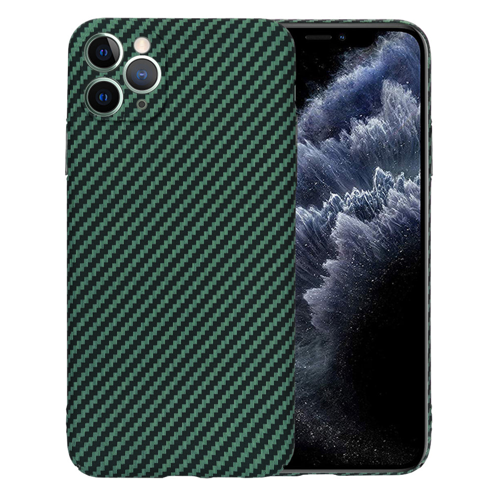 Калъф за Apple iPhone 11 Pro Max, Techsuit, Carbonite FiberShell, Зелен