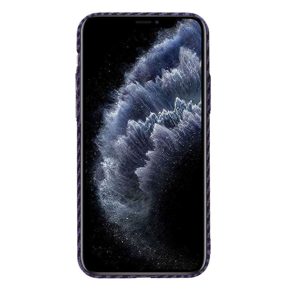 Калъф за Apple iPhone 11 Pro, Techsuit, Carbonite FiberShell, Лилав