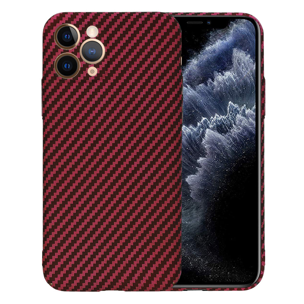 Калъф за Apple iPhone 11 Pro, Techsuit, Carbonite FiberShell, Червен