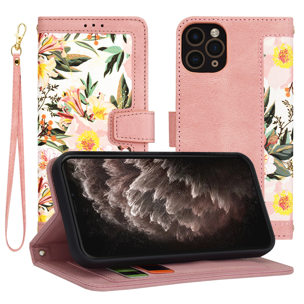 Калъф за Apple iPhone 11 Pro, Techsuit, FlipCraft, Розов