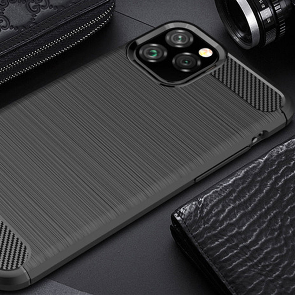 Калъф за Apple iPhone 12 Pro Max, Techsuit, Карбон, Черен