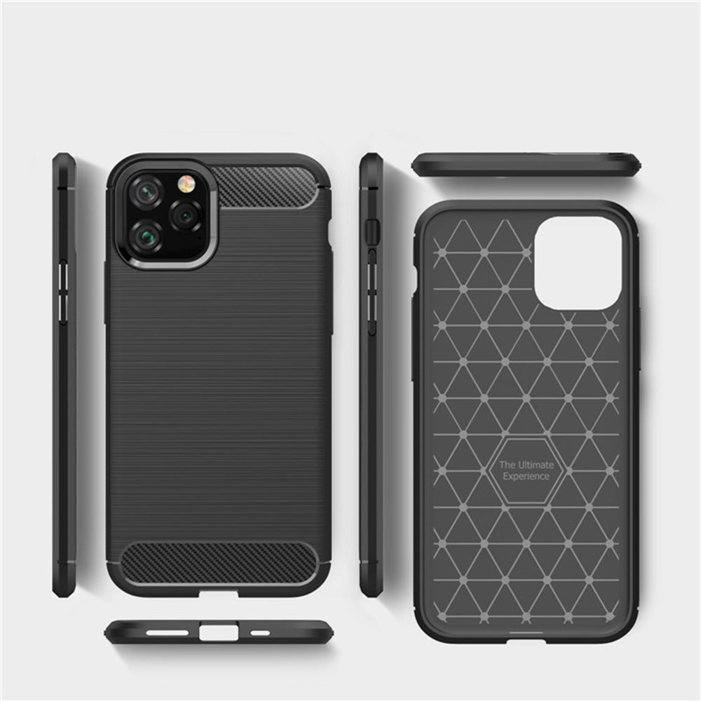 Калъф за Apple iPhone 12 Pro Max, Techsuit, Карбон, Черен