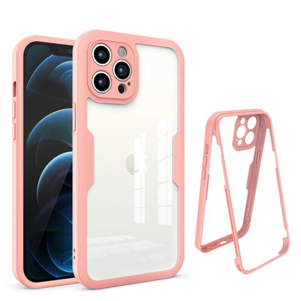 Калъф за Apple iPhone 12 Pro Max, Techsuit, ColorVerse 360, Розов