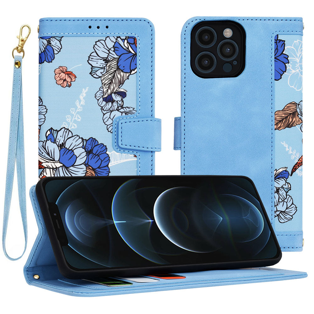 Калъф за Apple iPhone 12 Pro Max, Techsuit, FlipCraft, Син