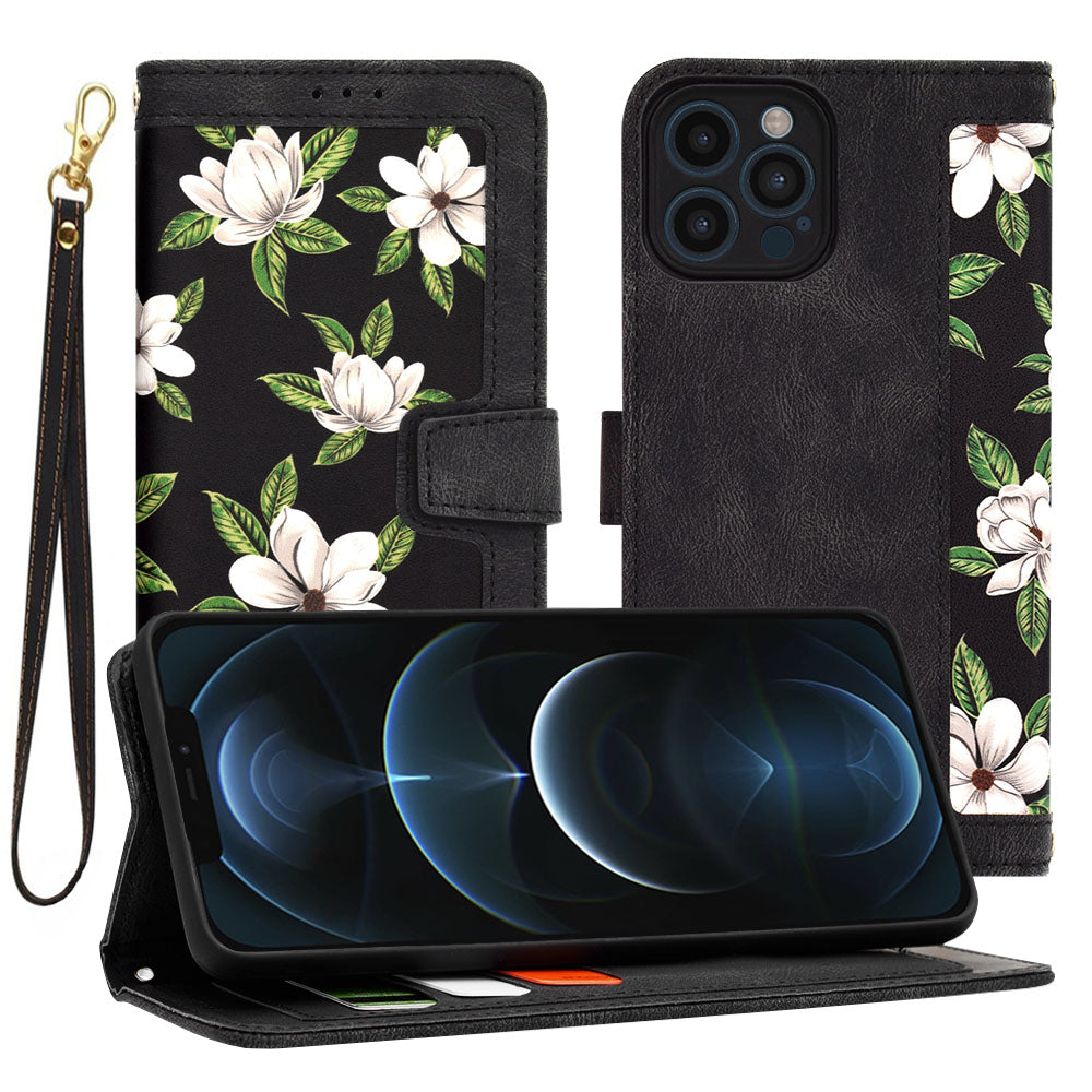 Калъф за Apple iPhone 12 Pro Max, Techsuit, FlipCraft, Черен