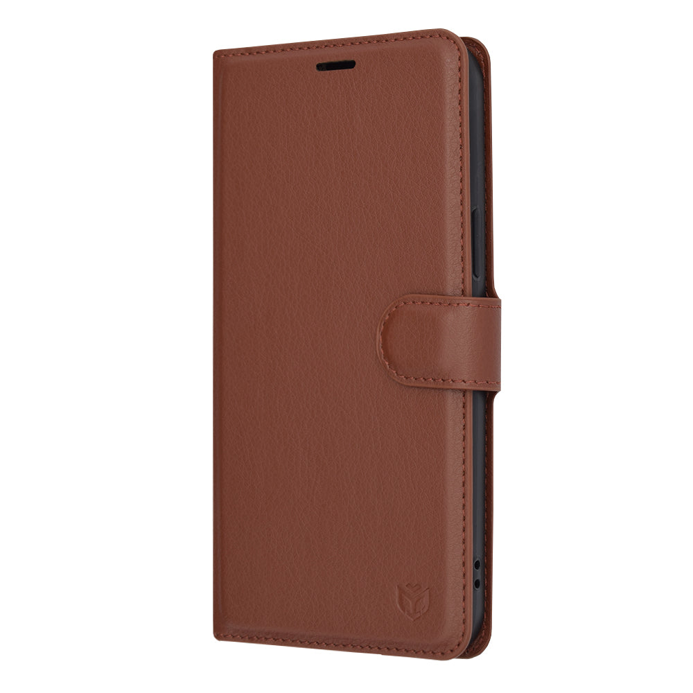 Калъф за Apple iPhone 12 Pro Max, Techsuit, Leather Folio, Кафяв