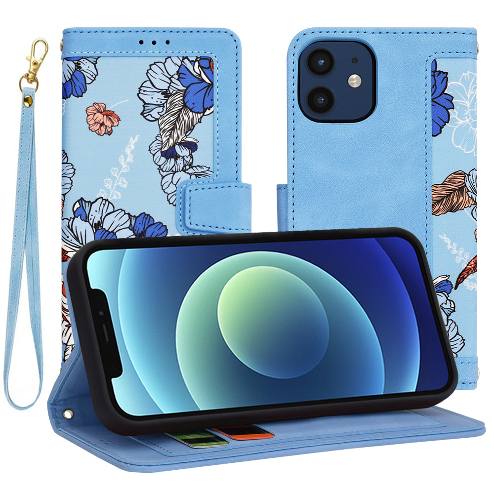 Калъф за Apple iPhone 12 / 12 Pro, Techsuit, FlipCraft, Син