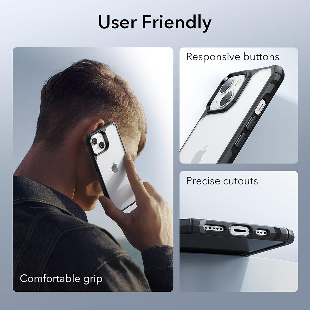 Калъф за Apple iPhone 14 / 13, ESR, Air Armor, Черен прозрачен