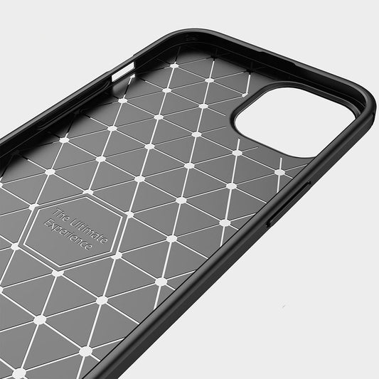 Калъф за Apple iPhone 13 mini, Techsuit, Карбон, Черен