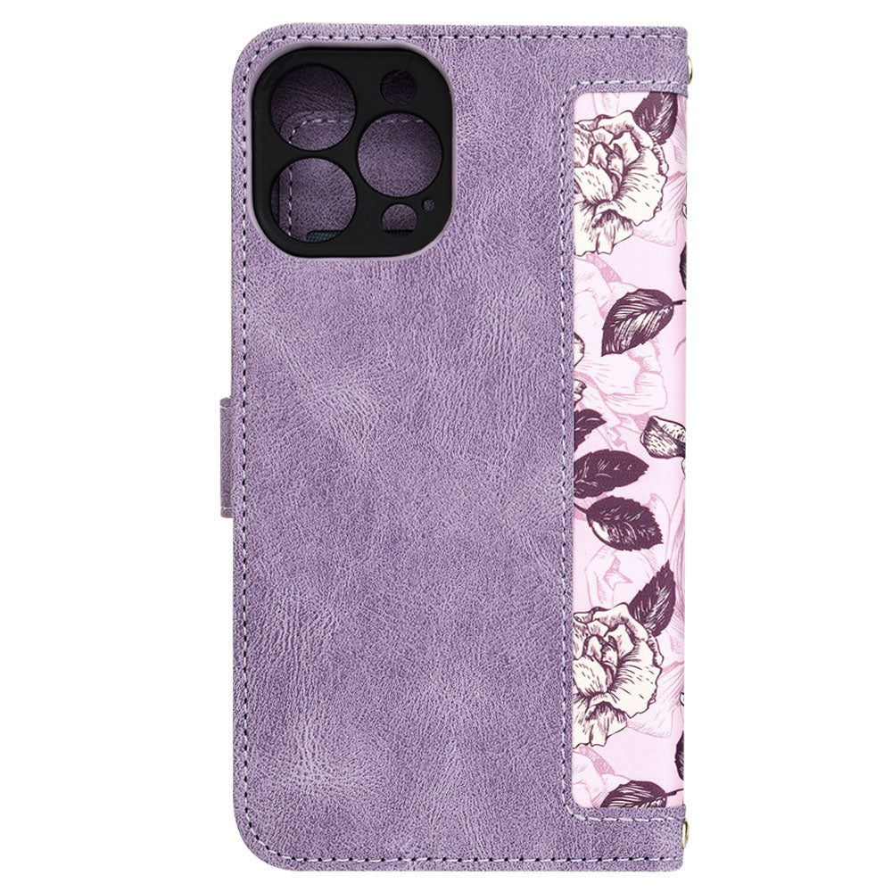 Калъф за Apple iPhone 13 Pro Max, Techsuit, FlipCraft, Лилав