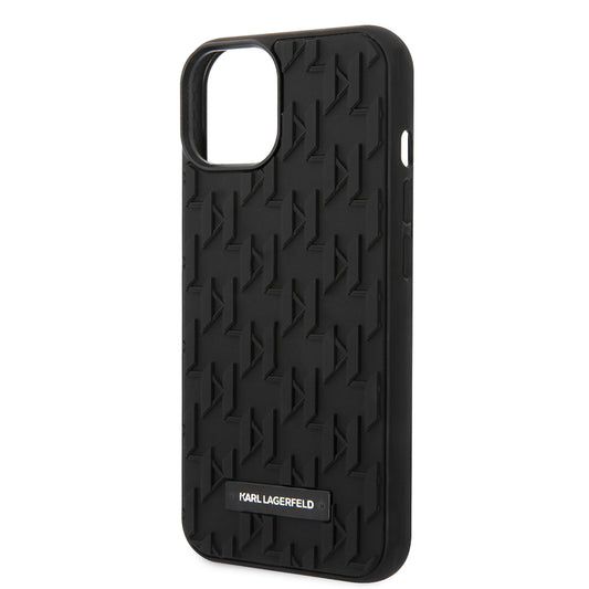 Калъф за Apple iPhone 14 Plus, Karl Lagerfeld, 3D Monogram, Черен
